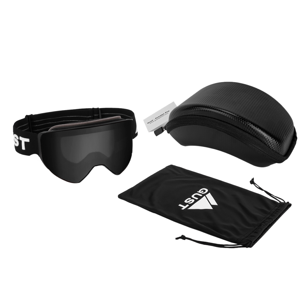 black goggles with black lens